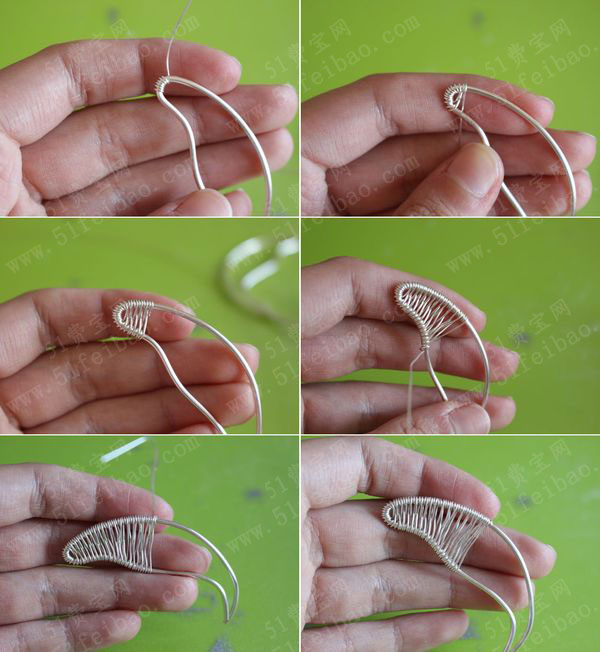 绕线diy永恒之花银饰吊坠