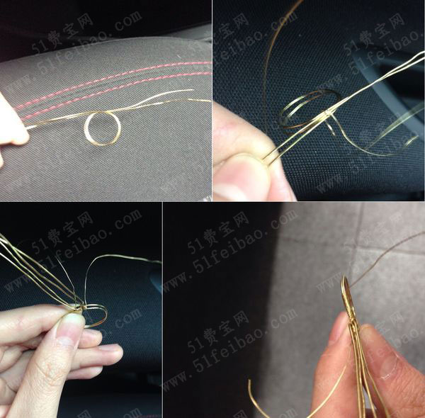 金属丝绕线做diy简约版珍珠戒 - 废物利用手工diy小制作 - 51费宝网