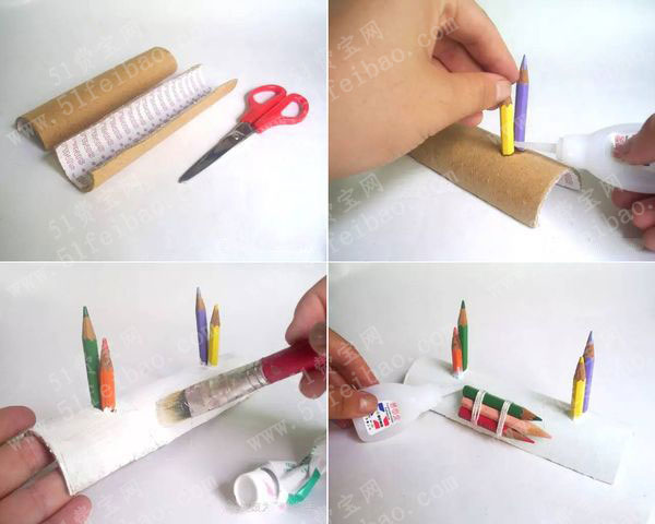 铅笔头废品变宝做diy留言板图文教学