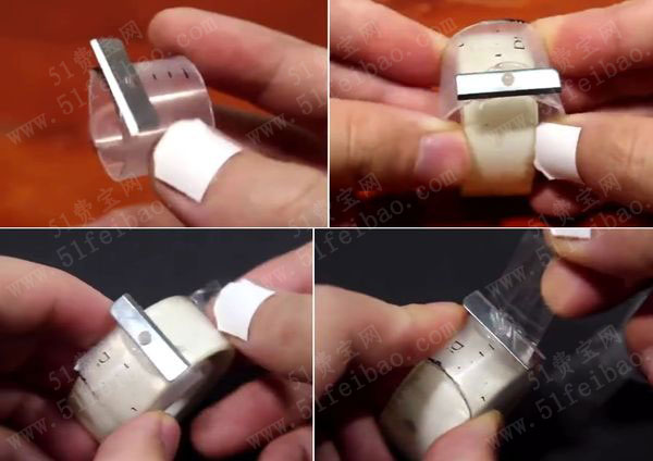 旧针管立马变身diy透明胶带切割器 - 废旧物品手工制作 - 51费宝网
