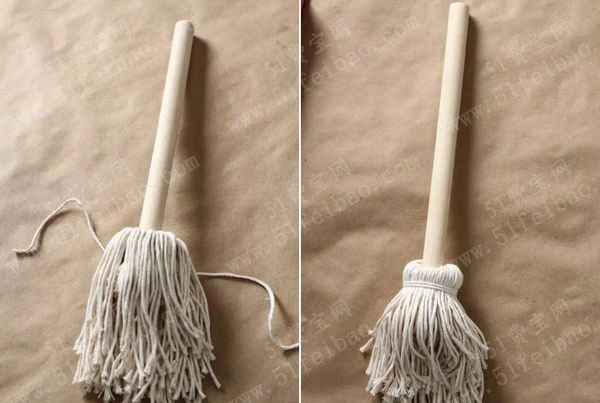 做个擦桌子专用迷你小拖把教程