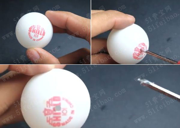 手工制作usb乒乓球led小夜灯教学