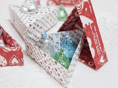 怎么折纸做组合新年糖果盒的做法