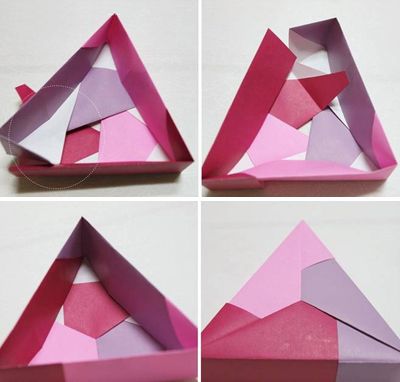 好玩的折纸手工 自己做糖果盒