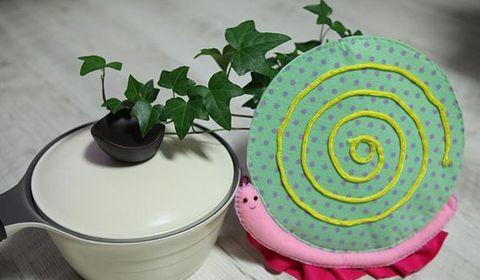 家庭实用小手工之DIY可爱蜗牛隔热垫