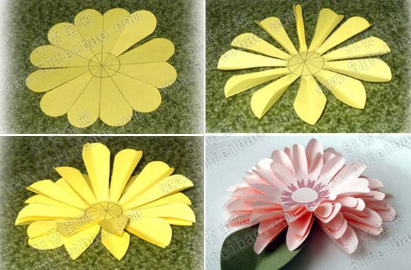 剪纸DIY绣球花的做法教程