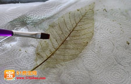 怎么用树叶制作叶脉书签及叶脉手工艺品
