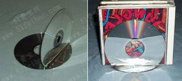 废旧CD如何处置并用作做成diy书立