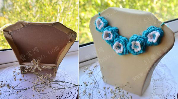 利用硬纸板制作diy项链展示架做法详解