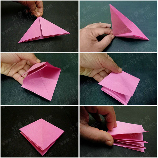 diy折纸无限翻图解,怎么折叠无限翻魔方详细步骤
