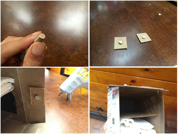 diy纸巾盒子里藏东西的隐秘小机关 - 废物利用手工diy小制作 - 51费宝