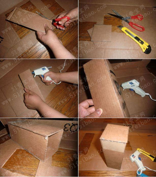 利用废品做折纸飞机弹射器十字弓制作教程