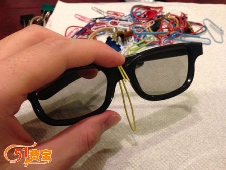 如何用旧眼镜自制3D立体眼镜