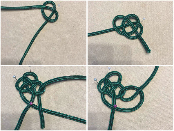 diy赏心悦目的手编金钱结杯垫