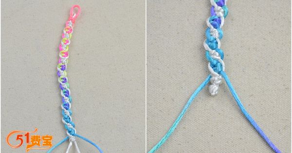 怎么样用彩线编织手链的方法