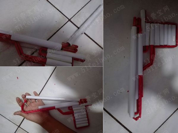 diy玩具纸枪|如何摺纸做一把能发射子弹的纸手枪