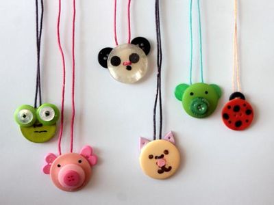 儿童手工课：怎么样DIY儿童纽扣项链